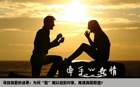 寻找真爱的迷思：为何“我”难以找到对象，难道真因颜值？